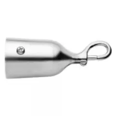 28mm Cord End with Carabiner - Chrome