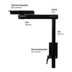 Lagun taitettava pöydänjalka 500mm