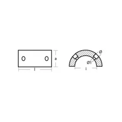 Anode Concept Gori potkurianodi 3-lapaiselle 45mm, sinkki