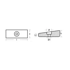 Anode Concept Mercury Verado anodisarja, alumiini