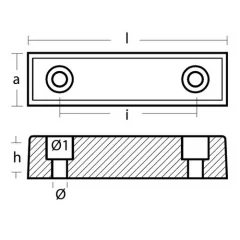 Anode Concept Volvo Penta TX/QL trimmianodi pari, sinkki