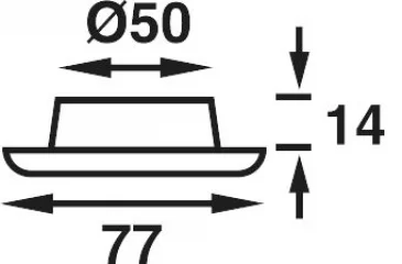 Båtsystem Nova valaisin 9-SMD, kromi