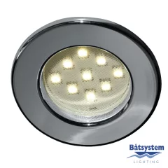 Båtsystem valaisin led pinto 9-SMD, kromattu