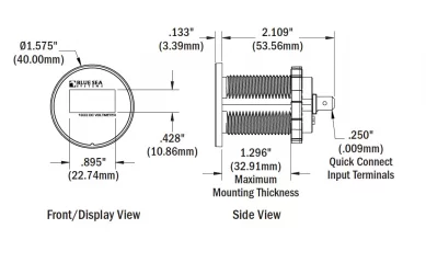 Blue Sea Mini OLED DC volttimittari MVD