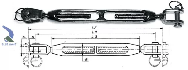 Vanttiruuvi 1/4'', pronssi/RST