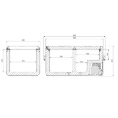 Dometic Coolfreeze CFX3 95DZ kylmälaukku kompressorilla