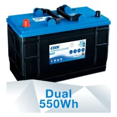 Exide ER550 Veneakku "Dual"  (115Ah)