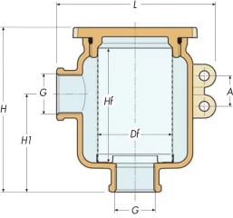 Guidi 1160 vedensuodatin 1/2"