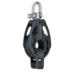 Harken 75mm alumiini ploki hunsvotilla (H3232)