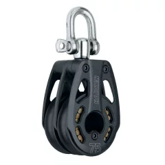 Harken 75mm alumiini tuplaploki (H3233)