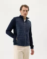 Holebrook Peder Fullzip WP men's knitted windproof jacket, navy