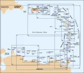 Imray veneilykartta B5 Martinique to Tobago and Barbados