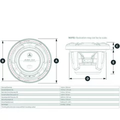 JL Audio M6 RGB LED Subwoofer 10", valkoinen