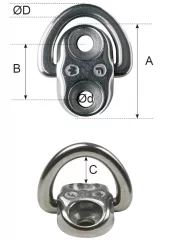 Kansisilmukka RST 8mm (6605)