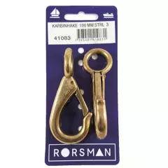 Carabiner 100mm, Stainless Steel, 2pcs