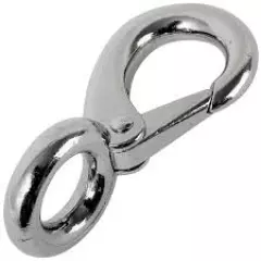 Carabiner 85mm, Stainless Steel, 2pcs