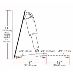 Lenco trimmitasosarja  9"x 9" 12V NS