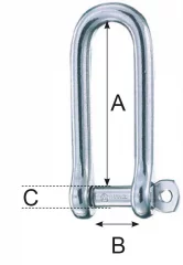 Lewmar sakkeli 4mm pitkä, RST