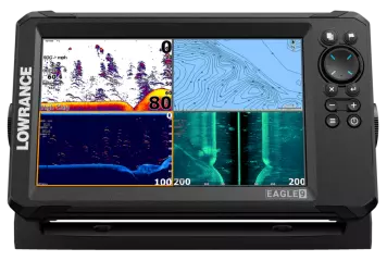 Lowrance Eagle 9" karttaplotteri-kaikuluotain Splitshot HDI anturilla