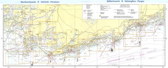 Merikarttasarja B, Helsinki-Parainen