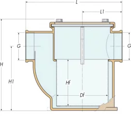 Merivesisuodatin 1 1/2"