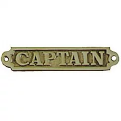 Messinkikyltti CAPTAIN