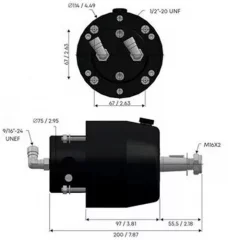 Multisteer HP-33 hydraulipumppu, 33cm³