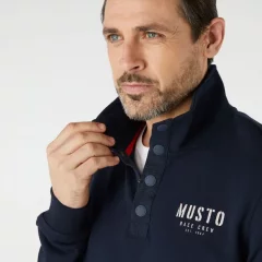 Musto Marina 1/2 Snap Sweat 2.0, tummansininen