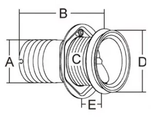 Pakoputken läpivienti 38mm