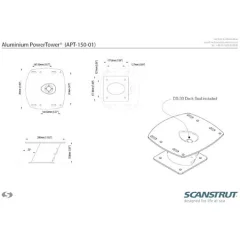 Powertower tutkajalka 150mm