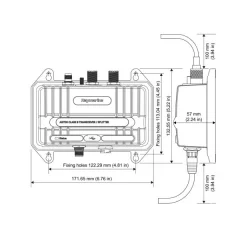 Raymarine AIS700 Class B lähetin/vastaanotin sisäisellä splitterillä