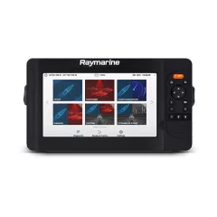 Raymarine Element 9 HV HV-100.02 peräpeilianturilla ja kartalla