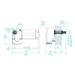 Roca tuulilasinpyyhkijänmoottori 12V/38mm