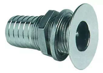 Skin Fitting Recessed 1", stainless steel