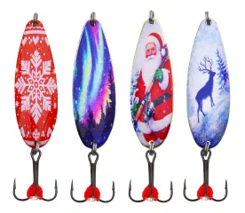 Santa Lures lusikkalajitelma pakattuna 4kpl lahjapakkaukseen