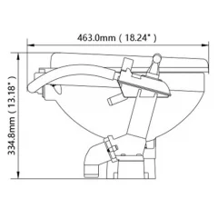 Seaflo Comfort vesi wc, iso kulho