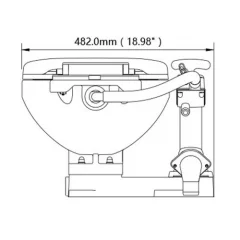 Seaflo Comfort vesi wc, iso kulho