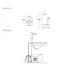 Seaflo makeavesipumppu 12L 12V