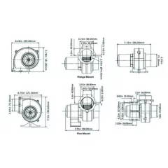 Seaflo moottoritilantuuletin 12V 75mm, 2,8m/min