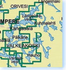 Sisävesikarttasarja P, Valkeakoski-Längelmäki-Hauho (2014)