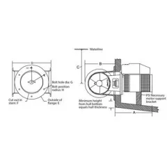 Sleipner potkurin lasikuitutunneli 185mm, 1m