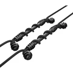 Snubber Twist kiinnitysjoustin, musta (2kpl)