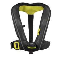 Spinlock Deckvest Lite+ Plus ilmatäytteinen pelastusliivi turvavaljailla, musta