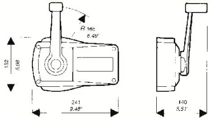 Ultraflex B-89 kaukohallintalaite B-89 1-vipuinen, valkoinen