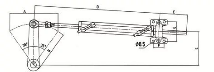 Ultraflex UC116-I hydraulisylinteri, 116cm³