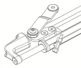 Ultraflex UC128-OBF/2 hydraulisylinteri, 128cm³