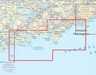 Veneilykartta Helsinki Porkkala Jussarö (2022)