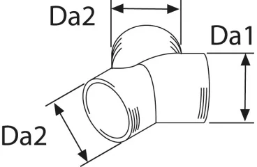 Y-haara muovi 90x90mm, musta