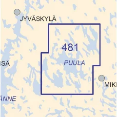 Veneilykartta 481, 1:50 000 Puula, 2010