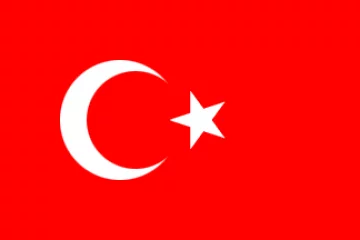 Turkki vieraslippu 20x30cm
